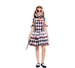 Bloody Arlequina rhombus costume for girl