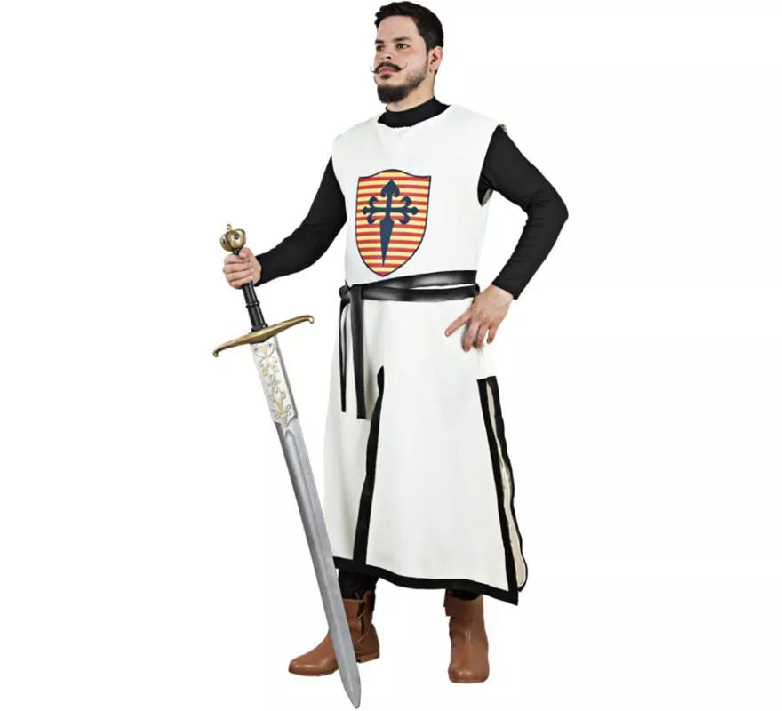 Disfraz de Armero Medieval blanco para hombre