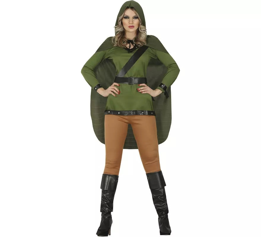 Translation missing: en.Disfraz de Arquera Verde para mujer