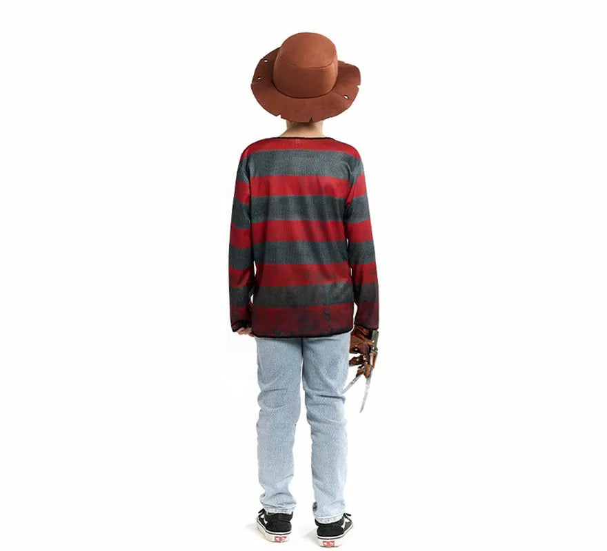 Translation missing: en.Disfraz de Asesino de Pesadilla con Sombrero para niño
