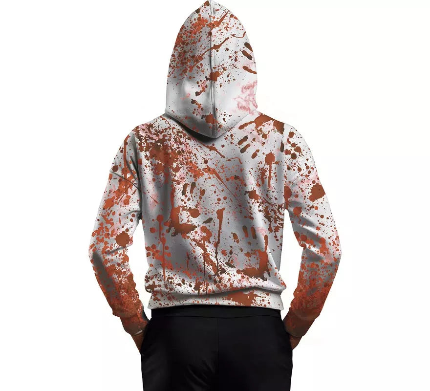 Translation missing: en.Disfraz de Asesino Sangriento con Sudadera y Máscara para adulto