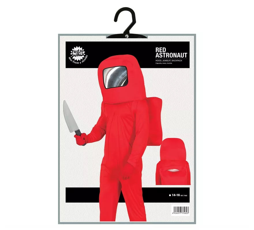 Translation missing: en.Disfraz de Astronauta Impostor Rojo para adolescentes