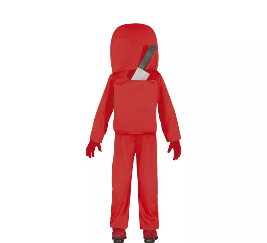 Disfraz de Astronauta Impostor Rojo para niños