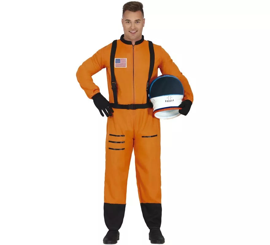 Disfraz de Astronauta Naranja para hombre