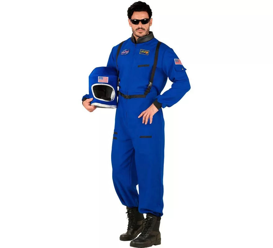 Translation missing: en.Disfraz de Astronauta Space azul para hombre