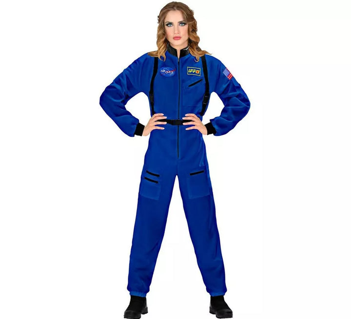 Disfraz de Astronauta Space azul para mujer