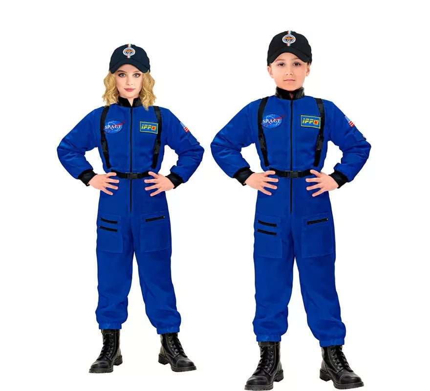 Translation missing: en.Disfraz de Astronauta Space azul para niños y adolescentes
