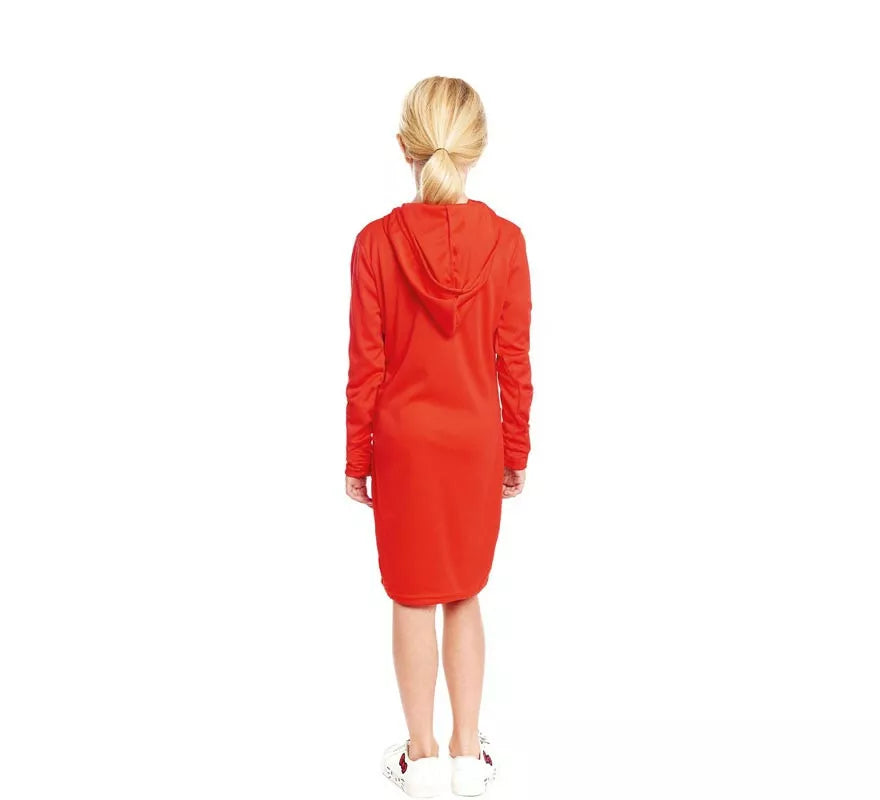 Disfraz de Atracadora vestido rojo para niña
