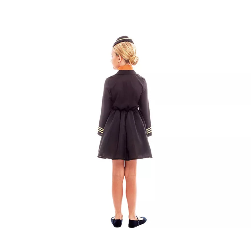 Translation missing: en.Disfraz de Azafata de Vuelo Elegante con Gorro para niña