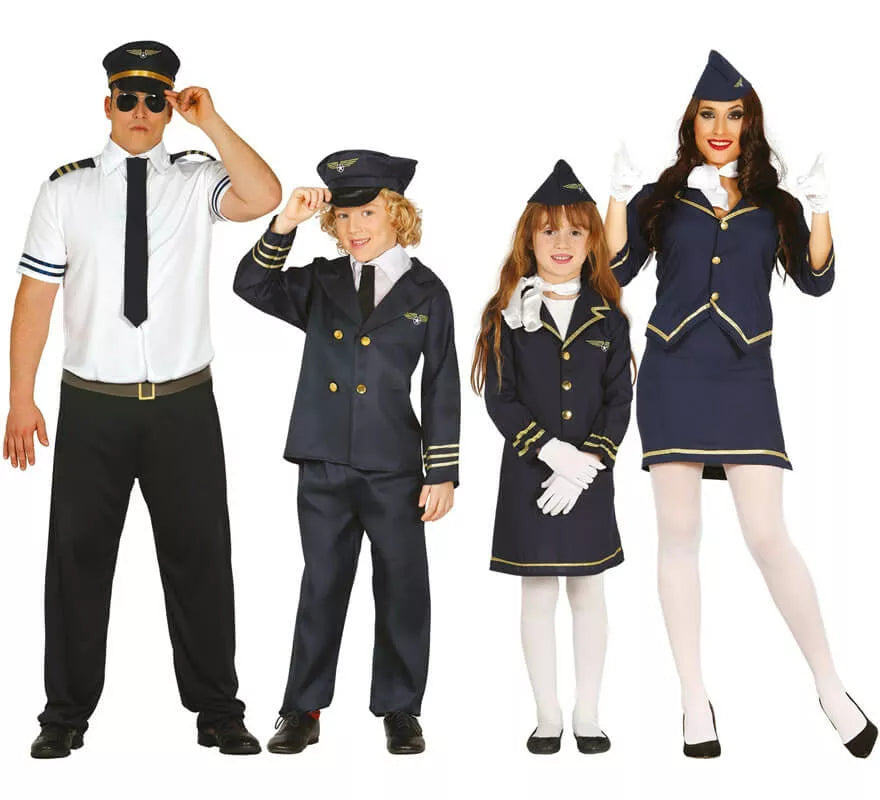 Disfraz de Azafata de Vuelo para niña