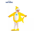 Disfraz de Baby Shark amarillo con capucha para bebé y niños