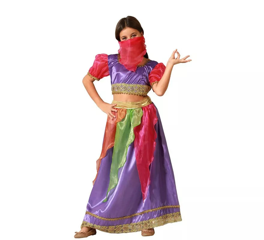 Disfraz de Bailarina Árabe multicolor para niña