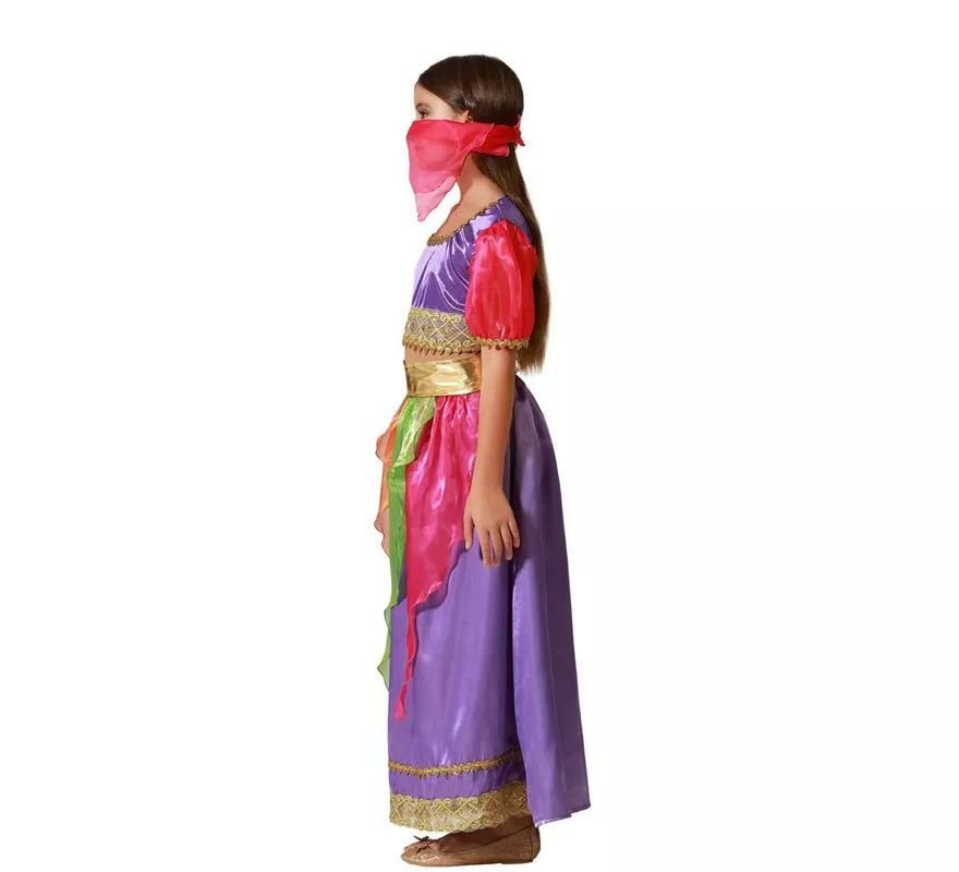 Disfraz de Bailarina Árabe multicolor para niña