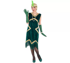 Green Charleston Dancer Costume for Women