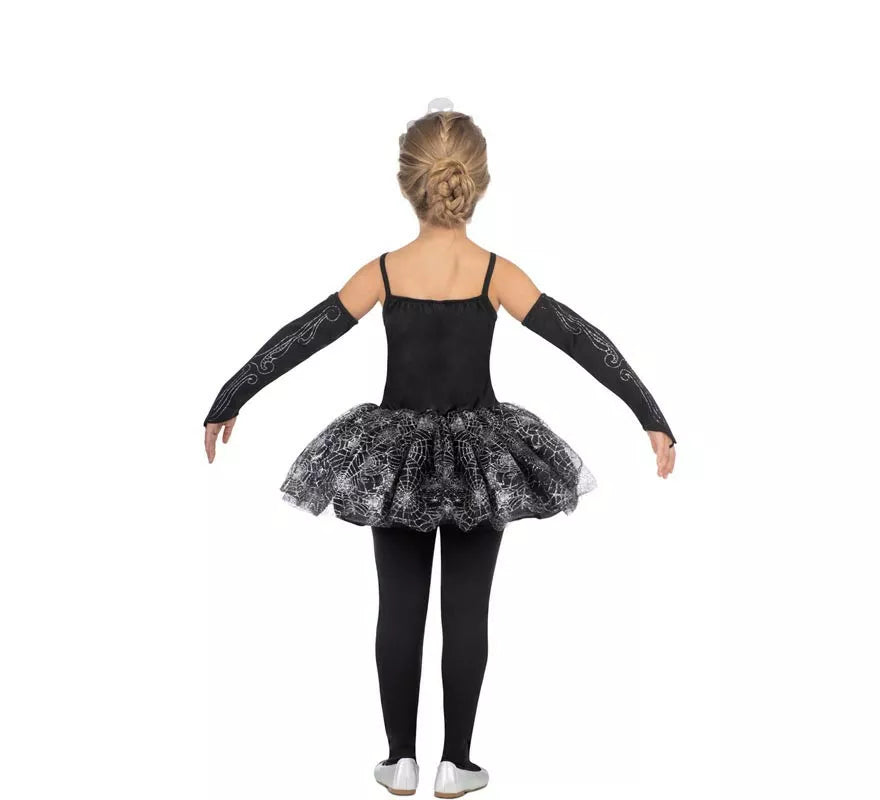 Disfraz de Bailarina Esqueleto con tiara para niña