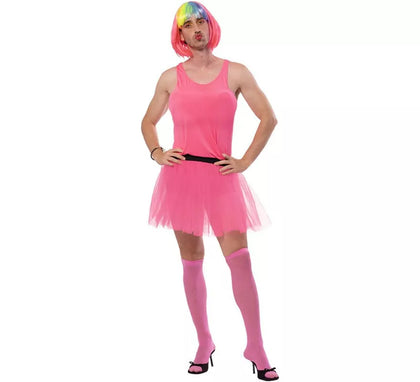 Disfraz de Bailarina rosa para hombre