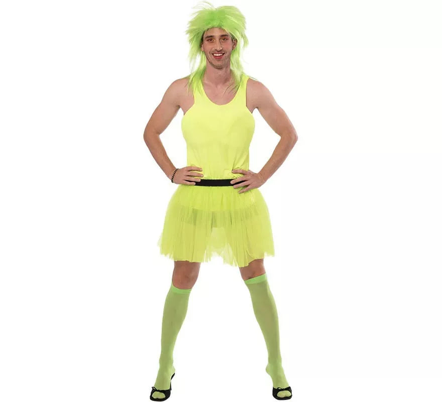 Disfraz de Bailarina verde para hombre