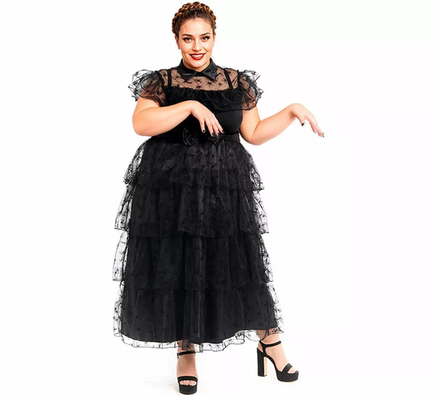Disfraz de Baile de Niña Siniestra para mujer