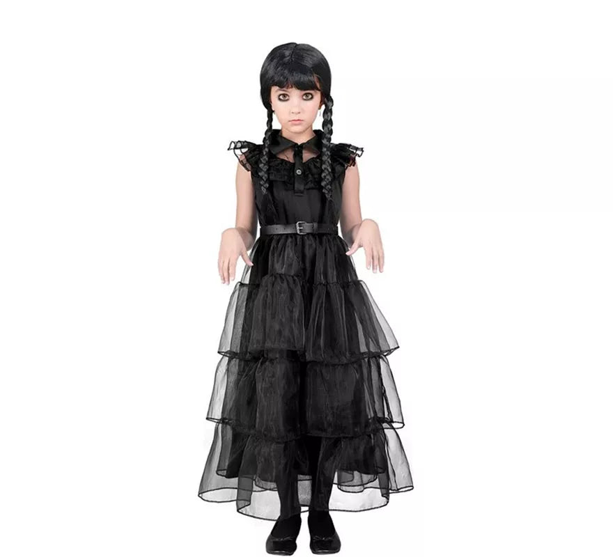 Disfraz de Baile de Niña Siniestra para niña