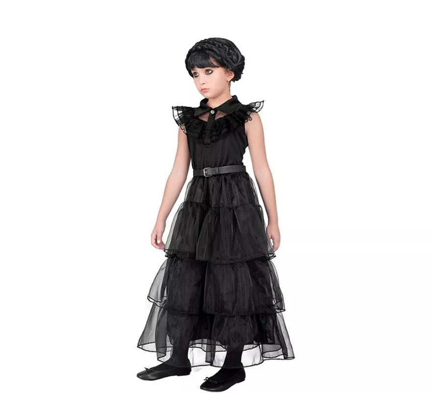 Disfraz de Baile de Niña Siniestra para niña