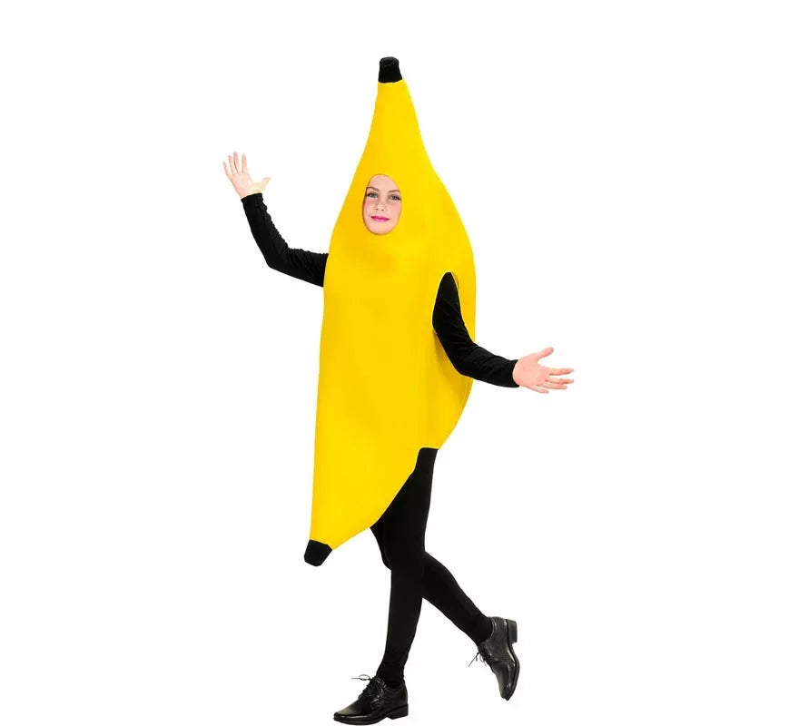 Disfraz de Banana entera para niños y adolescente