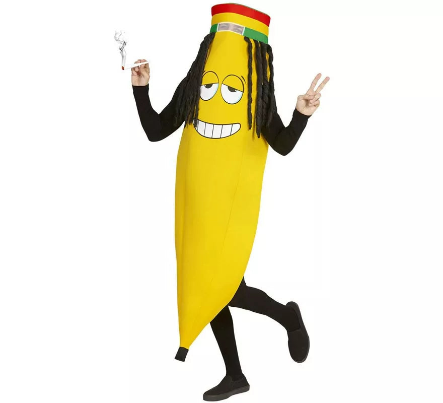 Translation missing: en.Disfraz de Banana Rastafari para adulto