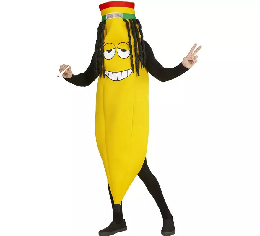 Translation missing: en.Disfraz de Banana Rastafari para adulto