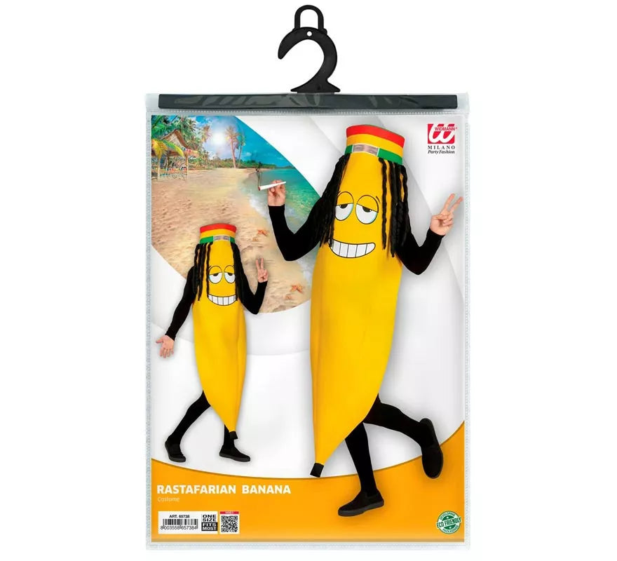 Disfraz de Banana Rastafari para adulto
