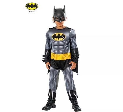 Disfraz de Batman núcleo metálico deluxe con máscara para niño