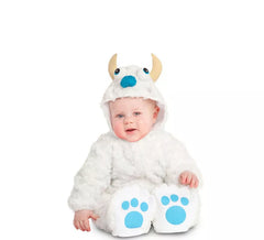 White Yeti Baby Costume with Hood for Baby