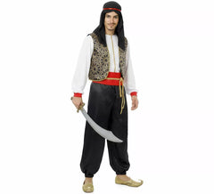 Bedouin Costume with Printed Vest for Men