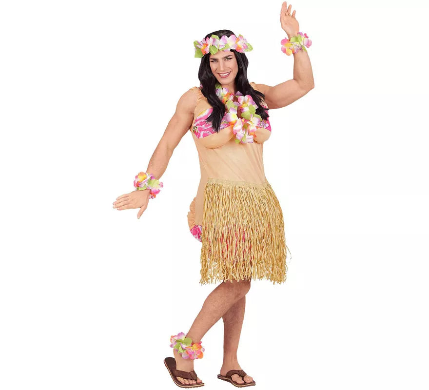 Translation missing: en.Disfraz de Belleza Hawaiana con Falda para hombre