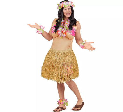 Disfraz de Belleza Hawaiana con Falda para hombre
