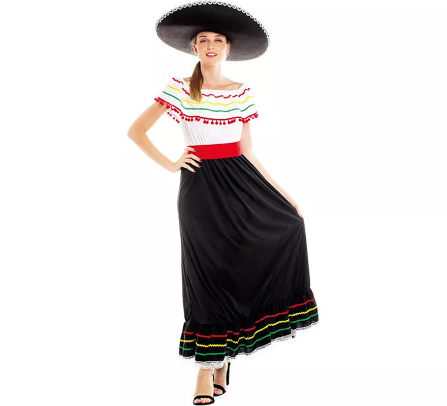 Disfraz de Belleza Mexicana con Falda para mujer