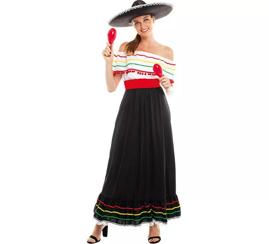 Disfraz de Belleza Mexicana con Falda para mujer