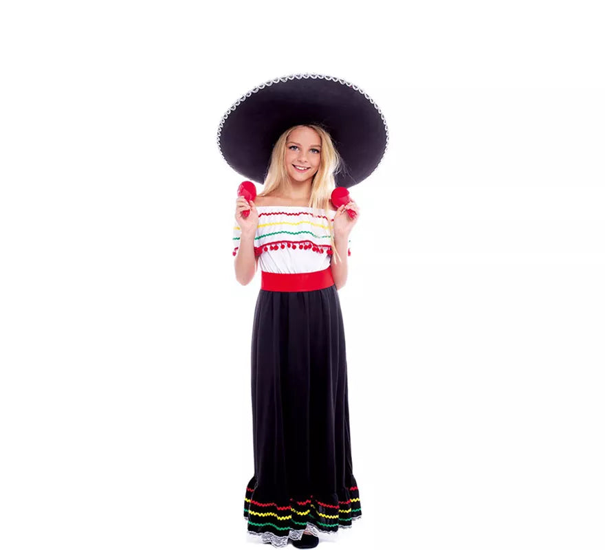 Translation missing: en.Disfraz de Belleza Mexicana con Falda para niña