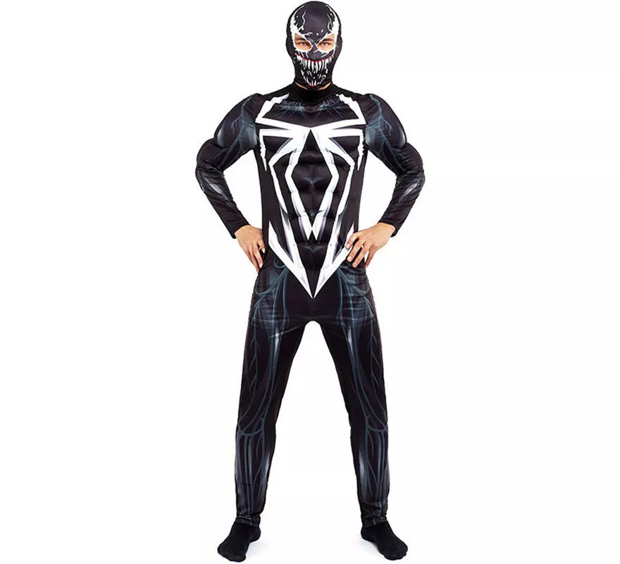 Disfraz de Black Spider Maligno para hombre