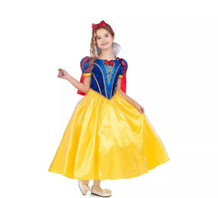Snow White costume with headband and cape for girls