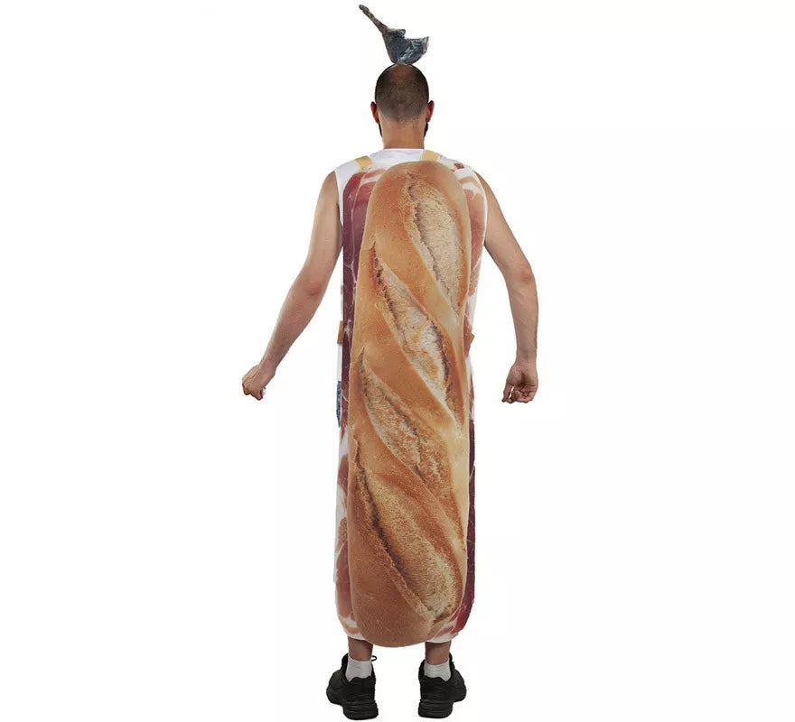 Disfraz de Bocadillo Jamón 130 cm. para adultos