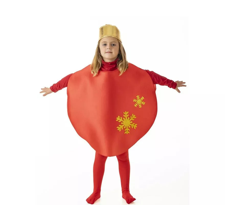 Disfraz de Bola Roja Navidad para niños