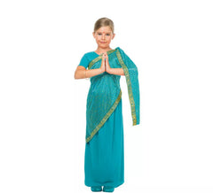 Turquoise Blue Bollywood Costume for Girls