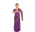 Disfraz de Bollywood Morado para Niña