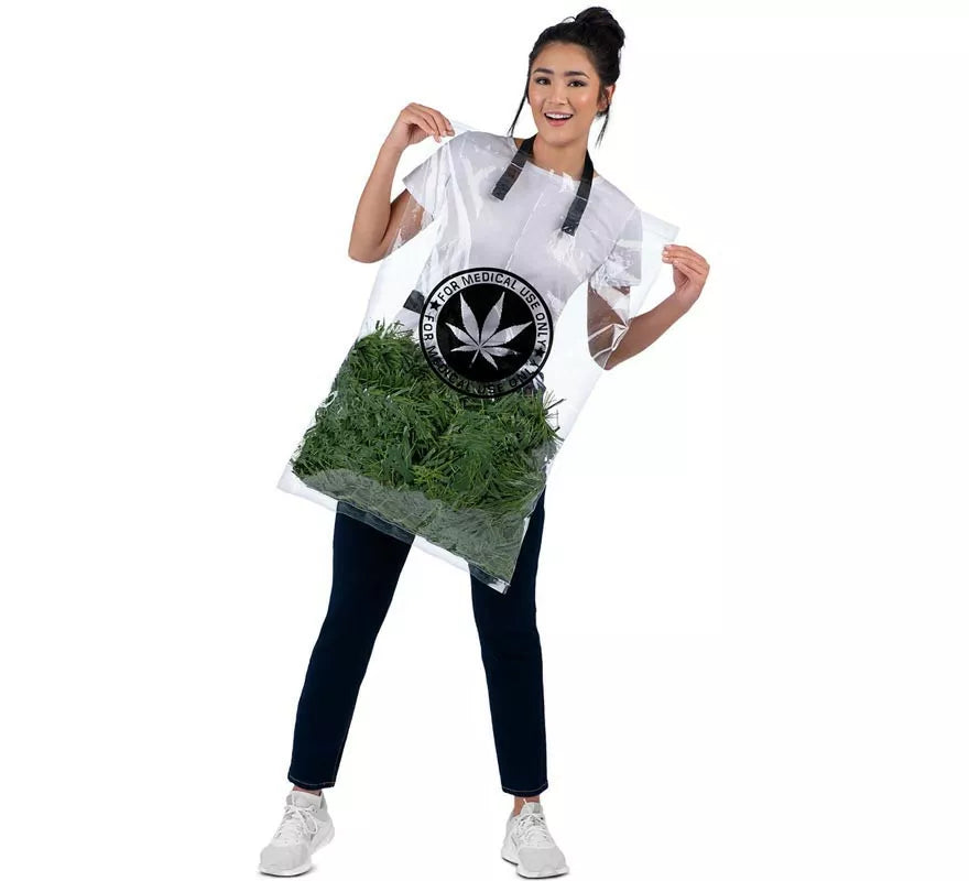 Disfraz de Bolsa de Hierba verde para adulto