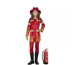 Firefighter on Fire Costume for Girl