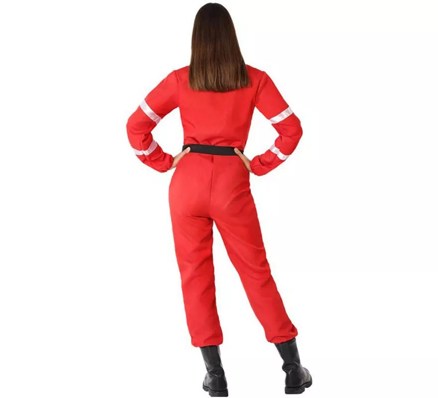Disfraz de Bombera Rojo para mujer