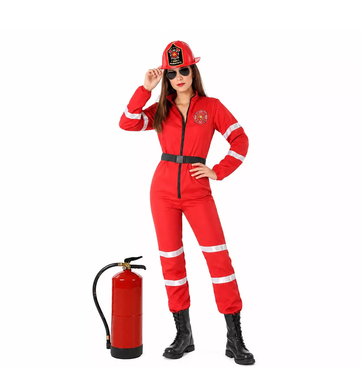 Translation missing: en.Disfraz de Bombera Rojo para mujer