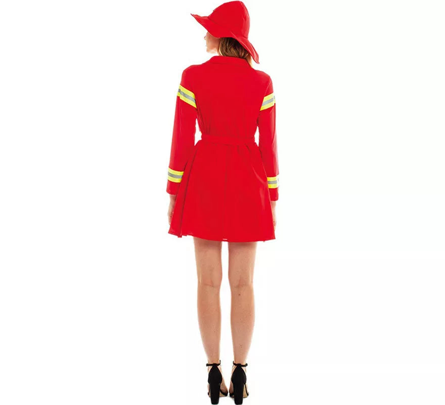 Translation missing: en.Disfraz de Bombera Rojo y Amarillo para mujer