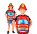 Disfraz de Bombero rojo con gorro para niños