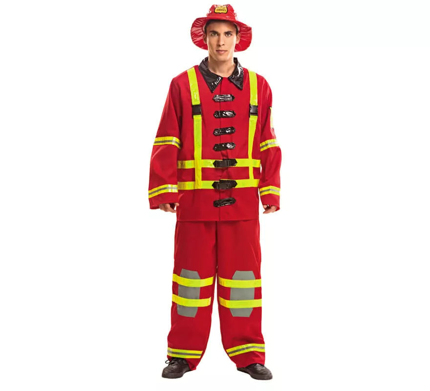 Translation missing: en.Disfraz de Bombero rojo para hombre