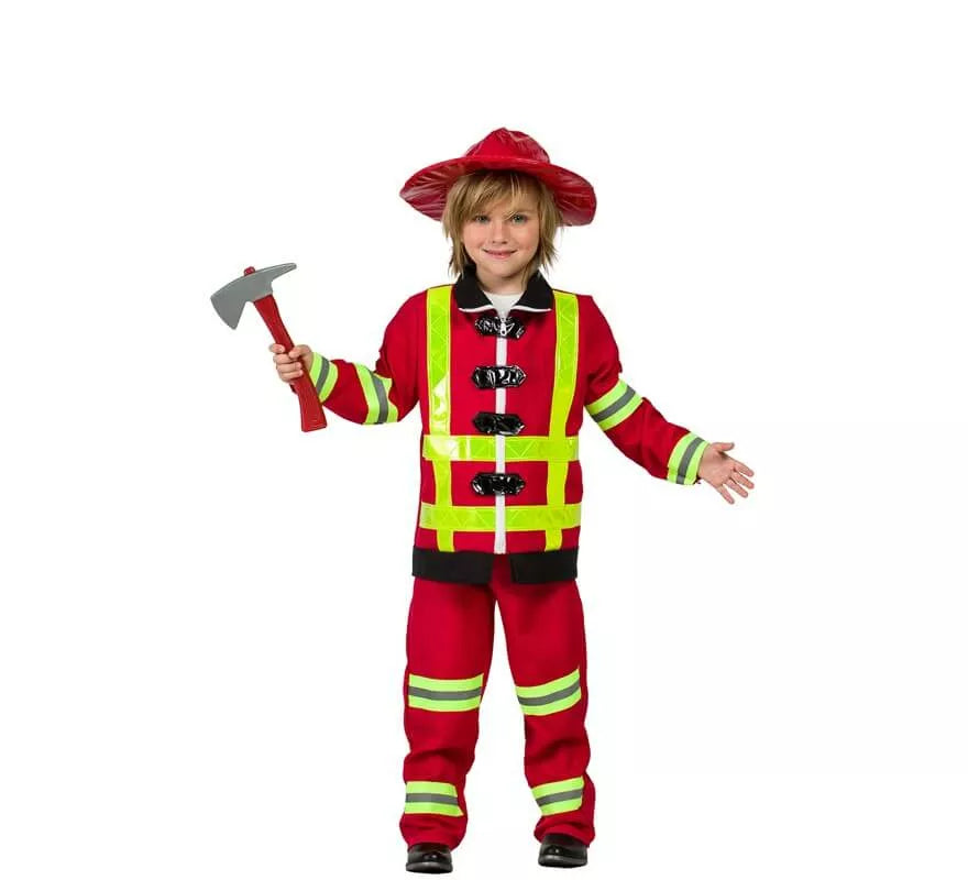 Disfraz de Bombero Rojo para niño